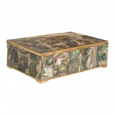 Covered alpaca and abalone box